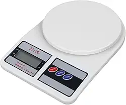 Balança Digital de Cozinha – Precisão, Display Iluminado e Função Tara, Precisão Até 1g a 10 kg Premium Com Base Antiderrapante