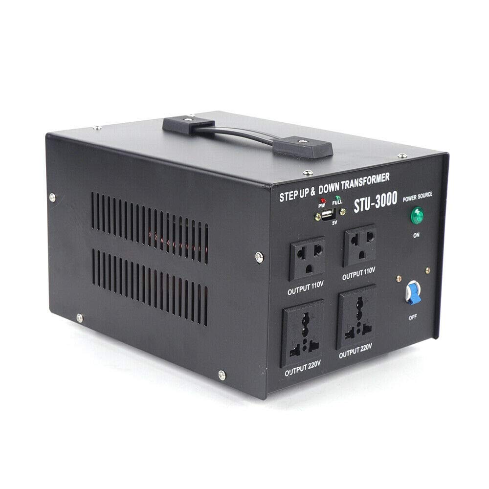 Trasformatore di tensione da 110 V a 220 V, con connettore USB standard da 5 V, convertitore di tensione