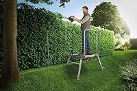 Hailo LP Outdoor Leiternpodest, rutschfest bis 300 kg, Silber – Ansicht 2