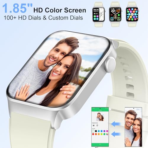 Image of Smart Watch for Women Men (Answer /Make Call), Smartwatch with Heart Rate /Sleep Monitor /Pedometer, 2026 New Fitness Watch IP68 Waterproof, 113+ Sports Modes,Activity Tracker for Android iOS-White