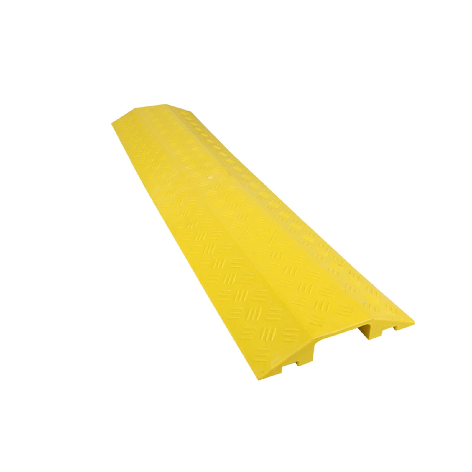 Reductor de velocidad de PVC, protector de cable de 1 canal, apto for uso en interiores en almacenes, hoteles y centros comerciales.