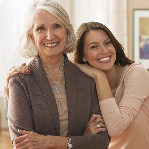 Collar Virgen María Medalla Milagrosa Plata 925 para Hombre y Mujer