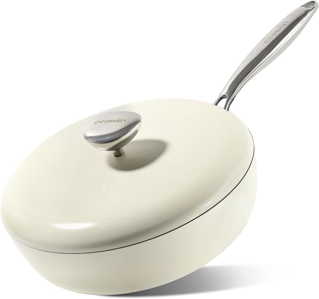 11 inch Nonstick Frying Pan with lid, Ceramic Nonstick Frying pan,egg pans nonstick,Skillet PFOA - free Thumbnail