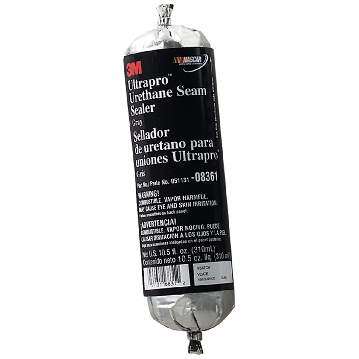 3M(TM Urethane Seam Sealer, 08361, Gray, 310 mL Foil Pack, 6 per case