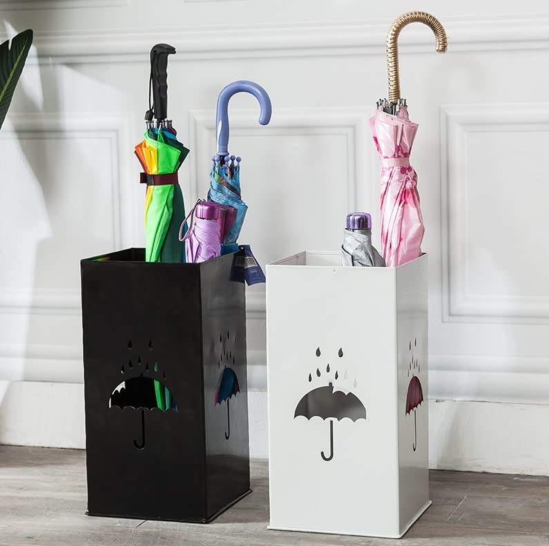 Porte-parapluie carré support de rangement peu encombrant - 5