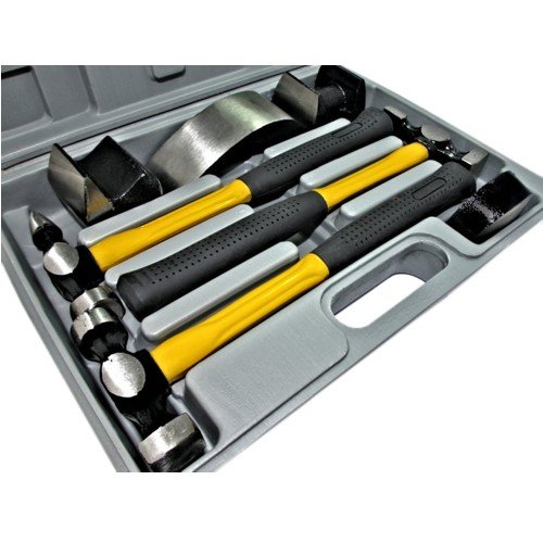 Martelli e tassi per carrozziere set 7 pz