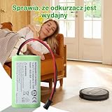 WoskjXas Bateria 3400 mAh, kompatybilna z Vactidy T6 T7 T8, Vactidy LS001-02, Lefant M501, Ecovac CEN330 CEN331, Cecotec Conga Slim 890 Robot odkurzający [10,8 V/37,74Wh]