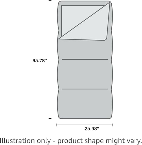 Vista 9 de AceCamp Saco de dormir para mamá que brilla en la oscuridad para niños y jóvenes, clasificación de temperatura de 30 °F, -33.8 °F, resistente al