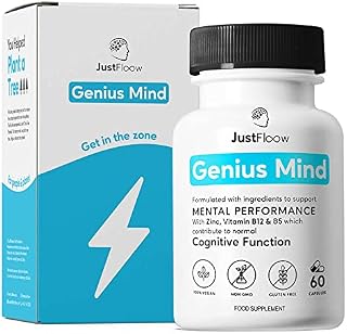 Genius Mind® High Strength Nootropic | 17 Brain Supporting Ingredients Including Ginkgo, Bacopa, Lions Mane, Vitamin B12 | Cognitive Enhancer That Boost Energy, Focus, Memory and Mental Performance