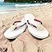 Bow Flip Flops Beach Wedding Sandals with Personalized Bridal Name