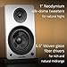 Fluance Ai61 Powered 2-Way 2.0 Stereo Bookshelf Speakers with Speaker Stands 6.5