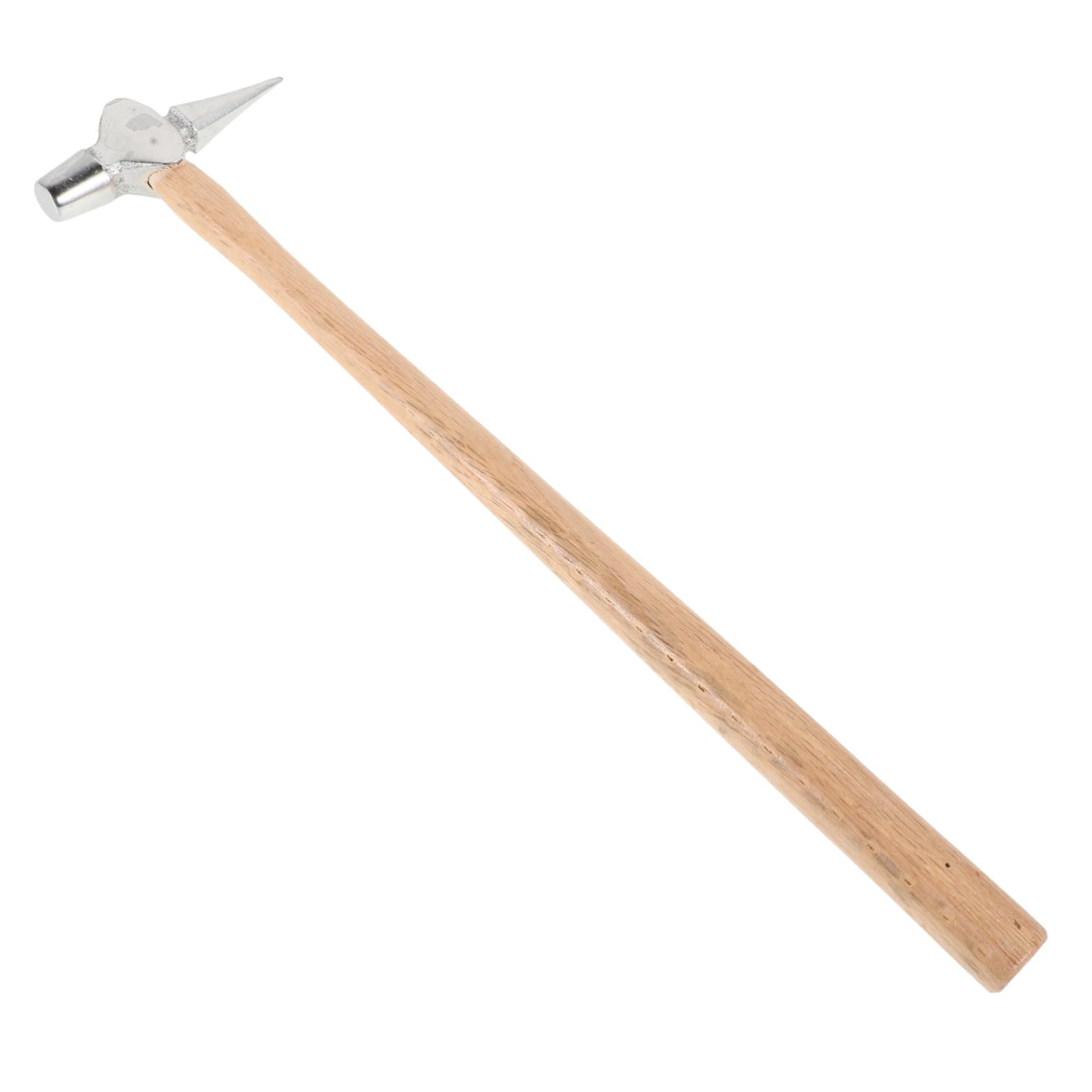Zerodeko Martello per Ispezione Ferroviaria e Navale Piccolo, Portatile e Leggero, Punta Affilata e Manico Ergonomico in Legno e Acciaio, Utensile Multifunzionale per Saldatura