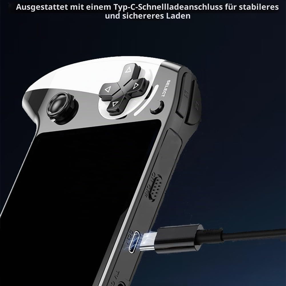 X9 Handkonsole mit 14 cm (5,5 Zoll) 16:9 IPS-Bildschirm, 6200+ klassische Spiele, 10 Emulator-Kompatibilität, TV-Ausgang und Multimedia-Wiedergabe