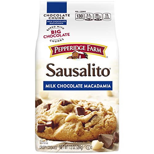 Pepperidge Farm Sausalito Crispy Milk Chocolate Macadamia Cookies, 7.2 oz. Bag
