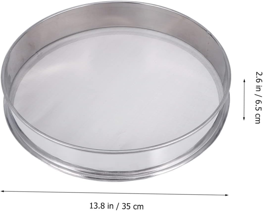 PRETYZOOM Stainless Steel Sifter Sieve Fine Mesh Flour Mesh Sieve Baking Supplies