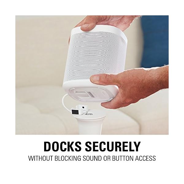 Sanus WSS22-W2 Wireless Speaker Stands designed for Sonos One, Play:1 and Play:3 - Pair (White) - Image 5