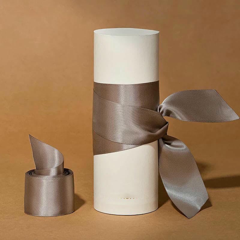 Cinta de grogrén marrón, serie 9, 16, 25 y 38 mm, 100 yardas por lote, para decoración de vestidos, bodas, manualidades y regalos (marrón dorado, 846-25 mm)