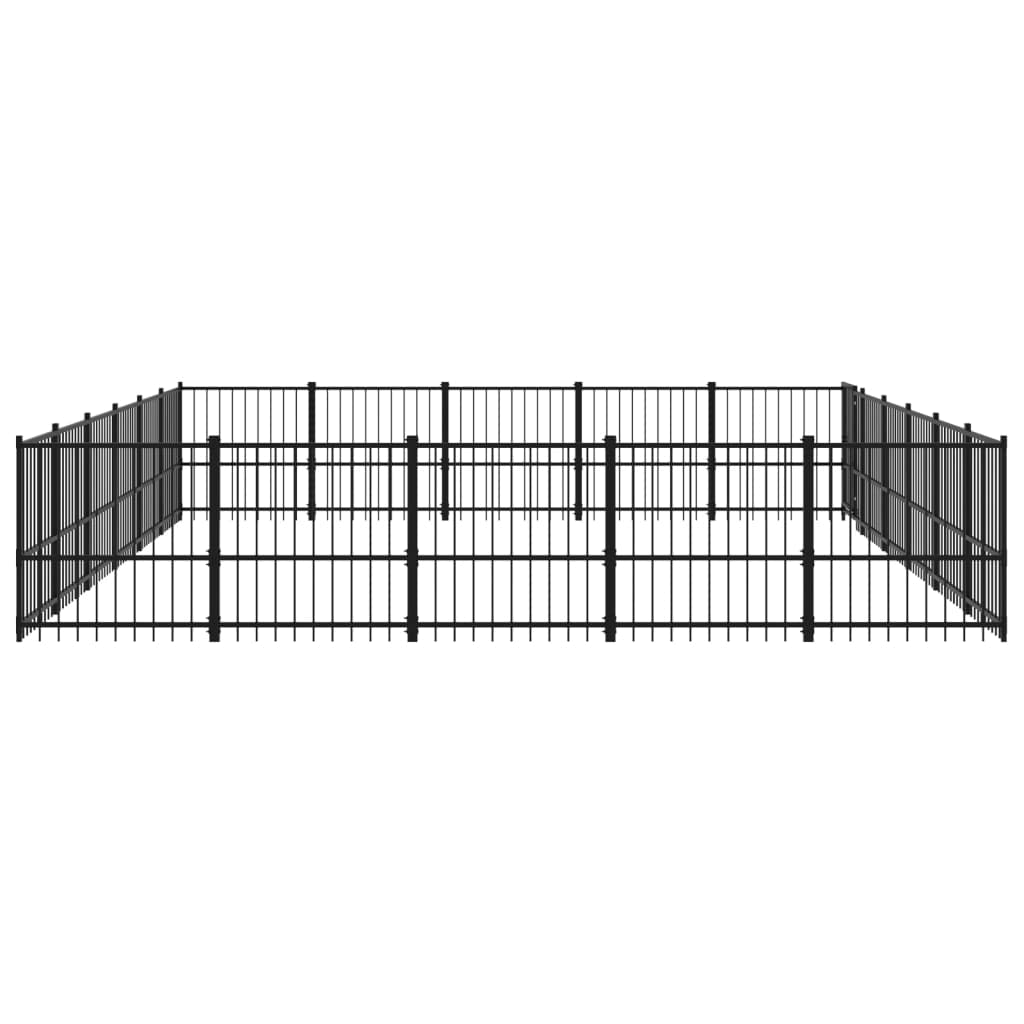 Forniture per cani Cuccia per cani da esterno in acciaio 28,23 m Animali e forniture per animali domestici