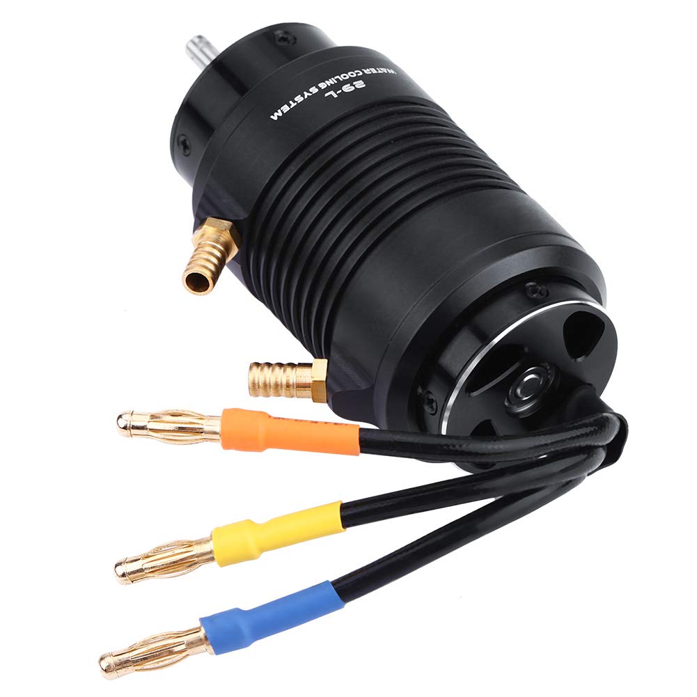 Silnik Bezszczotkowy, 4-biegunowy, 12-gniazdowy, Wysoki Moment Obrotowy 3800 KV, 1800 W i 60 000 Obr./min Bezczujnikowy Silnik do łodzi RC, Chłodzony wodą z Aluminiowym Radiatorem CNC i