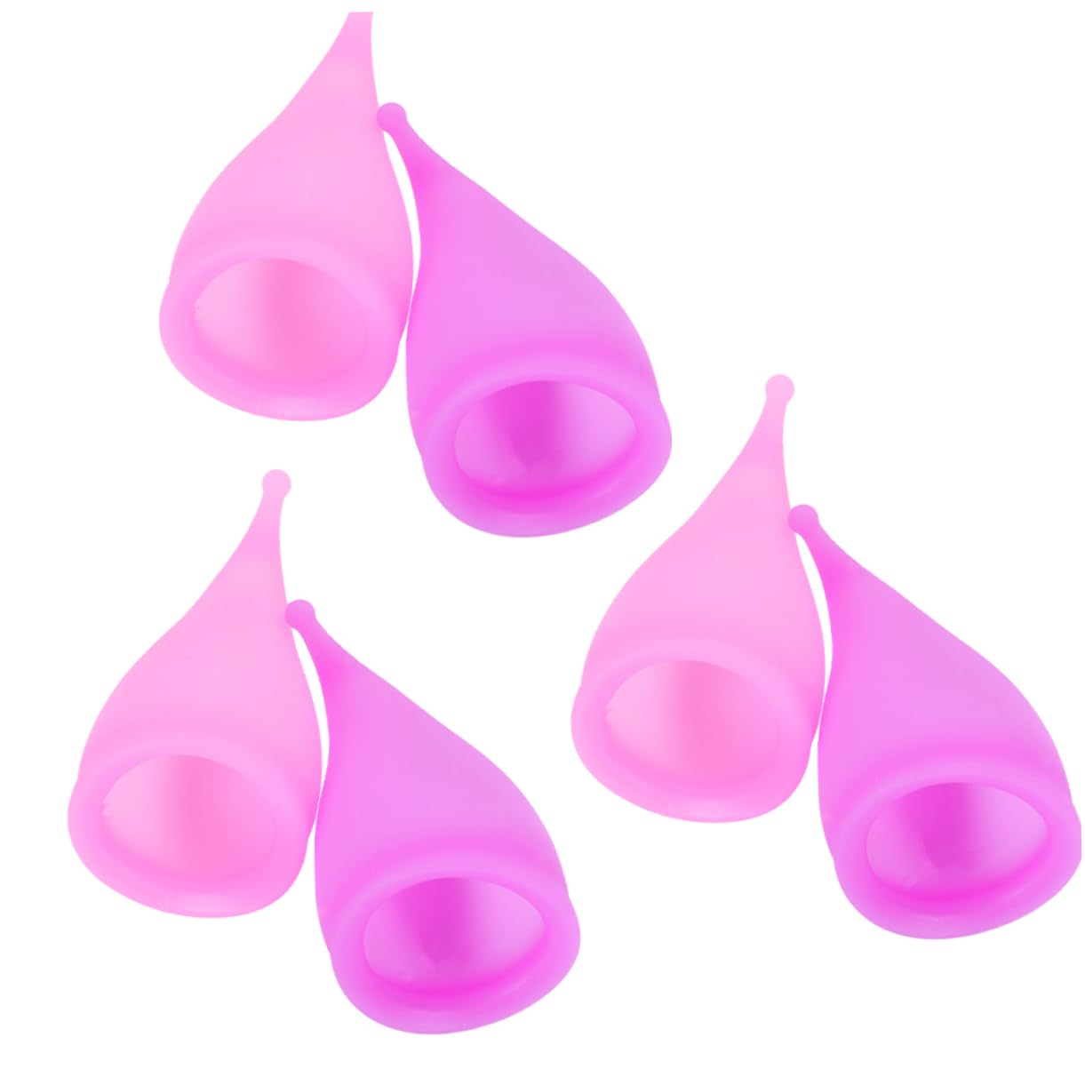 FRCOLOR 18stücke Menstruationstassen Für Leckfreie Wiederverwendbare Periodenbecher Hochwertigem Temperaturbeständigem Und Rosa Einfach Zu Verwenden Und Komfortabel