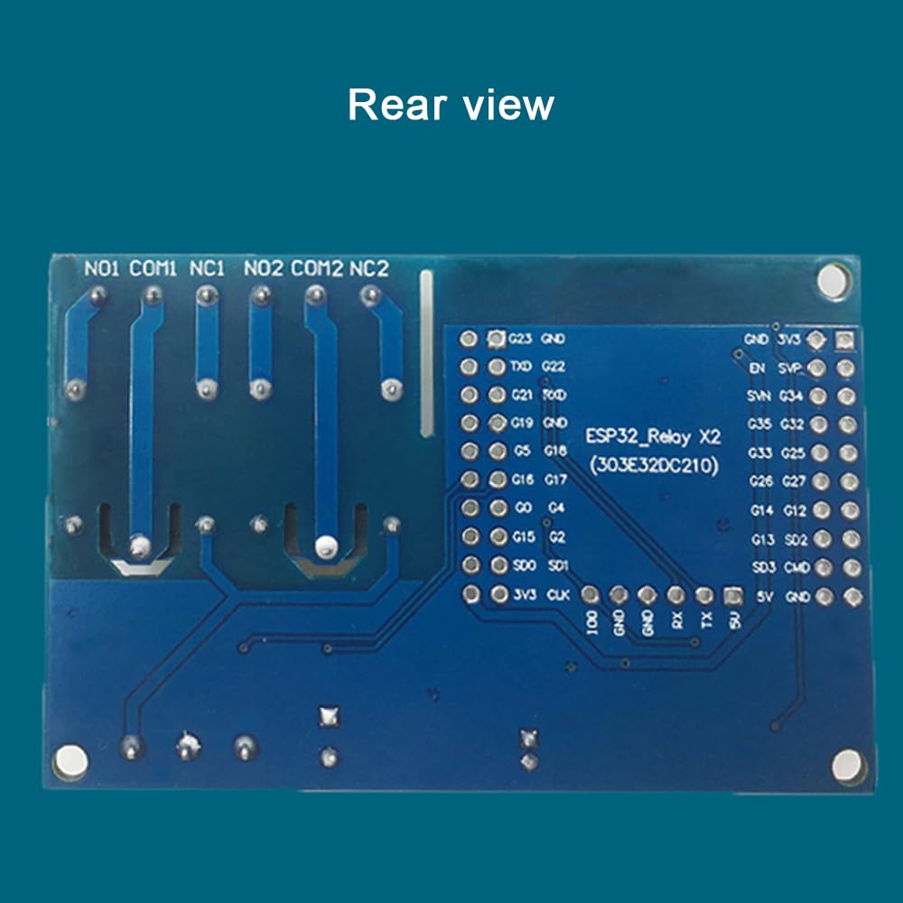 ESP32-WROOM WiFi AC 250V / DC 30V Modulo relè a doppio canale Scheda di sviluppo wireless for casa intelligente