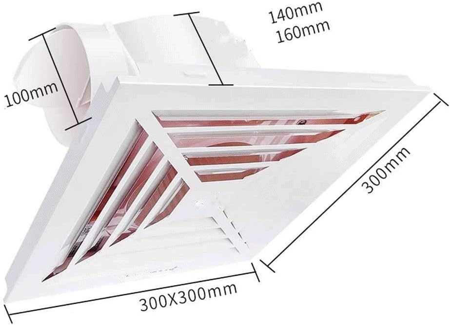 Inline Duct Fan Booster Fan Plastic Waterproof Ventilation Pipe Exhaust Ceiling Bathroom Fan