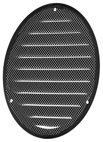 LIRAST 125mm Vent Cover Anthracitel, 5 inch Wall Vent Cover with Insect Mesh, Round Ceiling Soffit Vents, External Vent Cover - Image 4