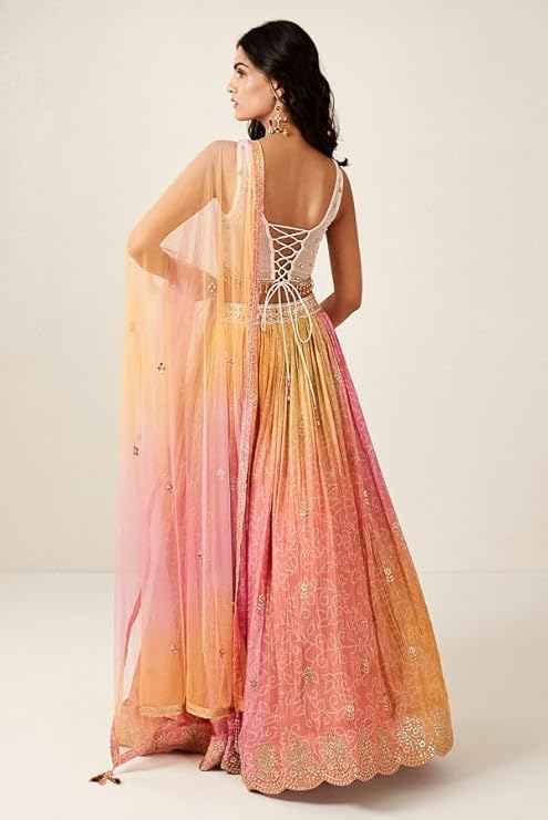 Indian Bollywood Designer Ready to Wear Lehenga Choli Party Wear Pakistani Beautiful Lengha Choli.2