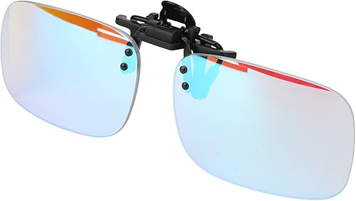 Lentes daltónicos con clip, aumento de impacto mejora de contraste de color unisex clip en gafas daltónicas para daltonismo rojo verde