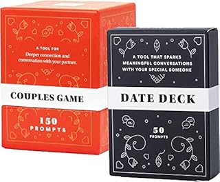 Couples Game Deck + Date Deck Bundle by BestSelf — Best Couple Card Game & Romantic Gift, Perfect for Unlocking Connection & Meaningful Discussion — Games for Couples to Reinvigorate The Spark