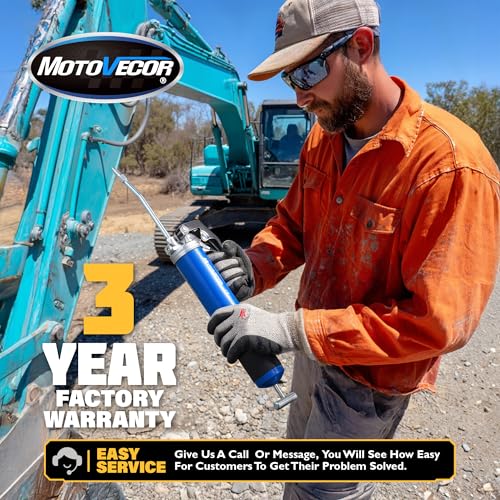 Foto von STEINBRÜCKE - Fettpresse mit Pistolengriff, extra lang, 68,6 cm, robust, verstärkter Flexschlauch