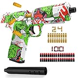 Pistola de Juguete, Graffiti Dinosaurio Pistola Eyección de Carcasa Escopeta Balas Suaves Espuma Blaster Juguetes Niños Juego de Tiro Exterior al Aire Libre Jardín Regalo Cumpleaños Navidad 6-18 Años