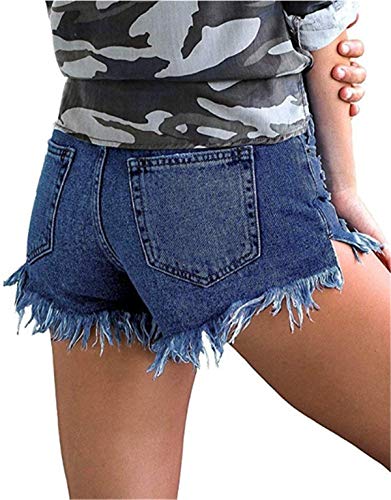 Image of MODARANI Denim Shorts for Women Distressed Jean Shorts Ripped Summer Hot Short