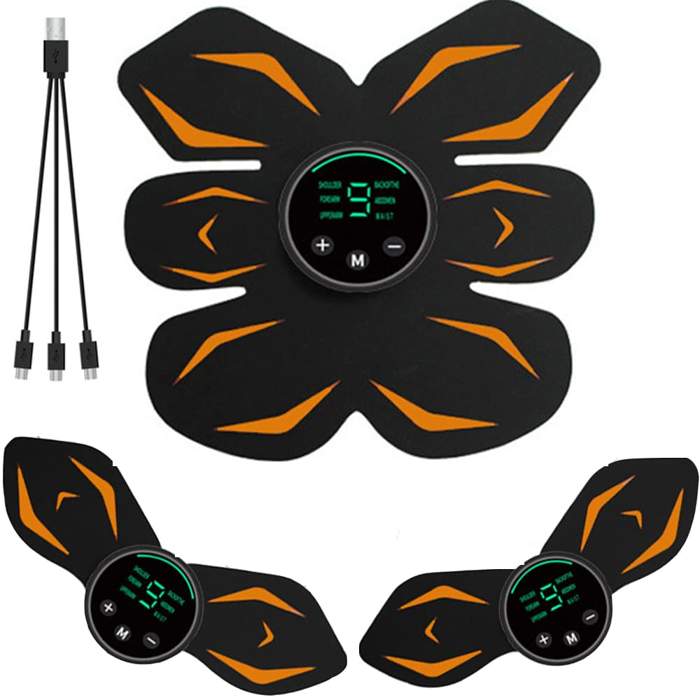 LTLCLZEms Abdominal Muscle Stimulator Lcd Display Shaping Male And Female Fitness Equipment Abs Abdominal Arm Leg Trainer For Home Office