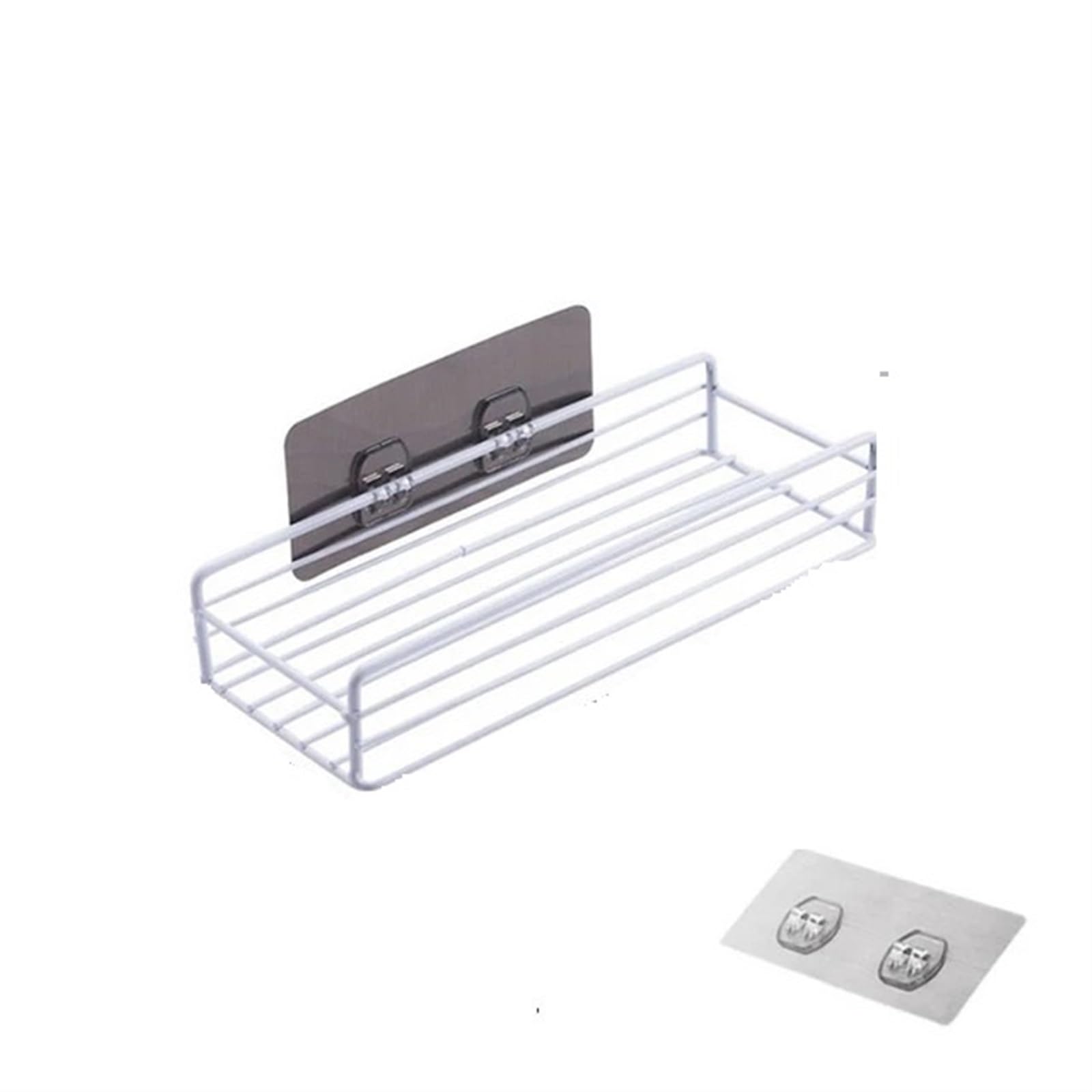 ZHOUXYFDC Shower Caddy Adhesive Shower Caddy Toilet Bathroom Long Shelf Shower Organizer Washstand Storage For Kitchen(White)