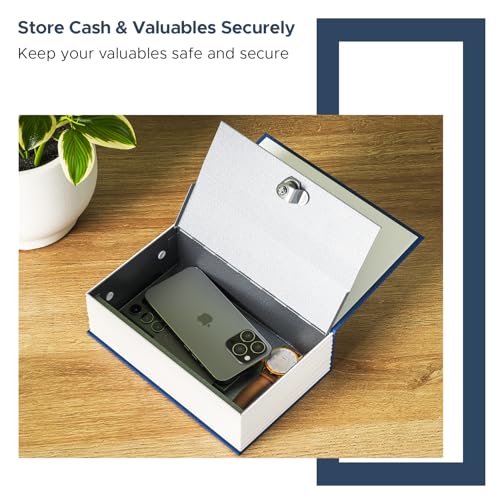 Image of Lifelong Book Safe Locker | Hidden Dictionary Safe Box for Cash, Jewellery & Documents | Secret Portable Locker for Home & Office | Secure Storage Box, Key Lock | Design Blends with Books (LLHSAB02)