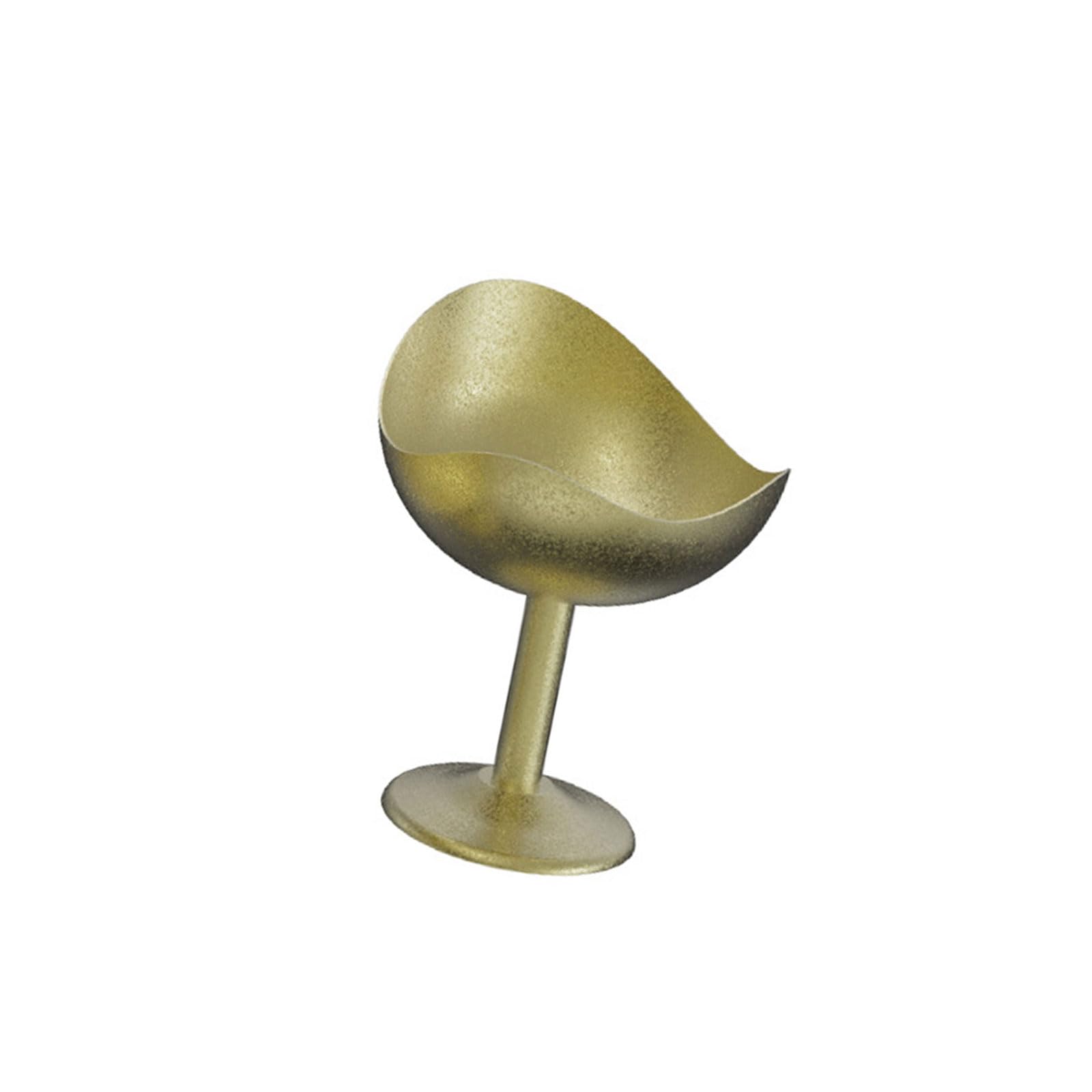 Navna Unique Irregular Shape 304 Stainless Steel Mousses Bowl Footed Ice Cream Goblet Cup for Yogurts Puddings and Snacks Dessert Goblet Cup