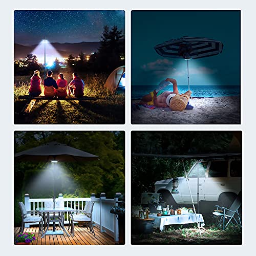 Patio Umbrella Lights, 32 Led Rechargeable Umbrella Light, Cordless Umbrella Pole Light For Patio Umbrellas,Camping Tents And Outdoor Use,2 Brightness Modes #TOP6