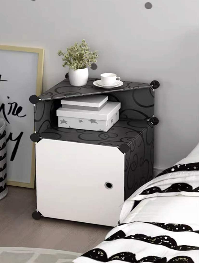 Ozoy Multipurpose Portable Containers Bins, Shoe Storage Box Organizer, Foldable, Collapsible DIY Plastic Wardrobe Organizer for Clothes (1 Door Bed Stand-ET)