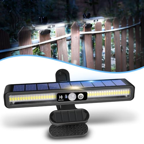 Lampe solaire d'extérieur étanche 36 LED 6000K pour éclairage de sécurité du garage et jardin