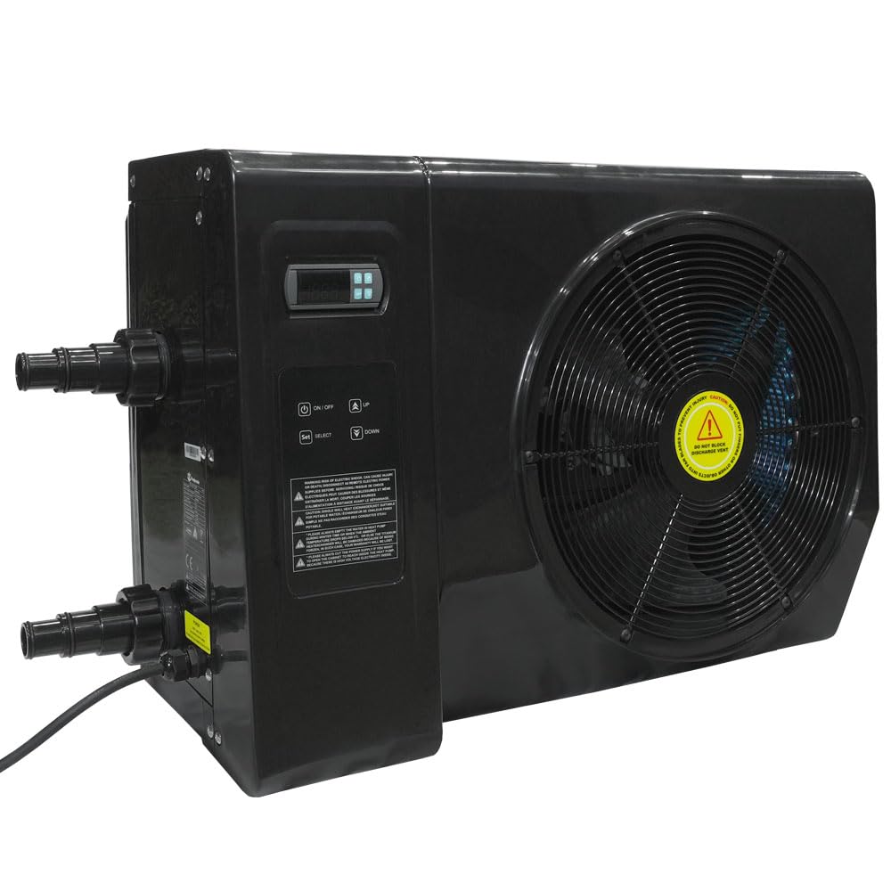 Poolpanda® Pool Wärmepumpe Maxi 6,8 kW cm | elektrische Poolheizung | 32 mm + 38 mm | auch für Salzwasser