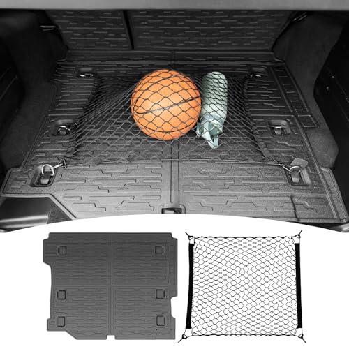 Tapis de coffre protection tout temps filet arrière Jeep Wrangler JLU 4 portes essence 2018-2025