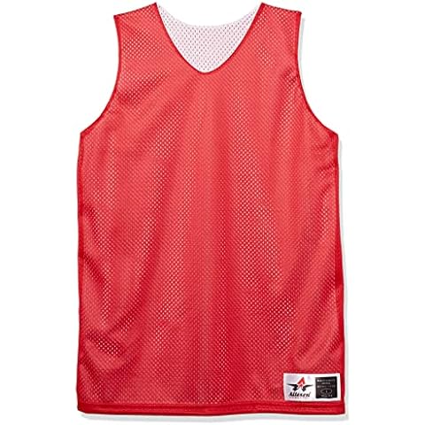 Alleson Athletic Kids' Reversible Tank, Red/White, Small Cover