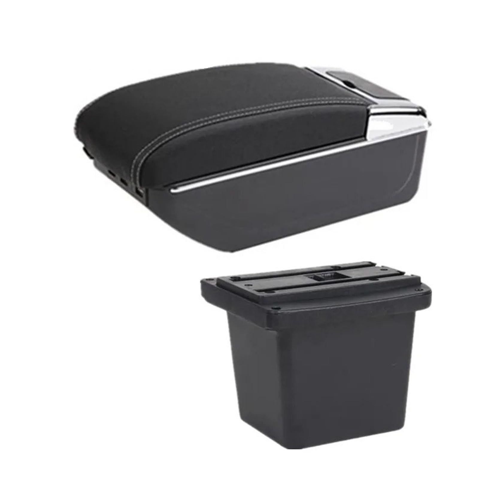 GBGWRMRYX Center Armrest Box For Hyundai For Elantra For Touring For I30 For FD I30cw 2007-2011 Car Armrest Box Storage Box Retrofit Accessories Arm Rest(D white line 7USB)