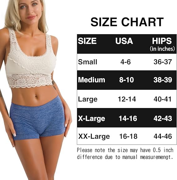 Image of Women's Boyshort Panties Seamless Nylon Underwear Stretch Boxer Briefs (3 Pack)