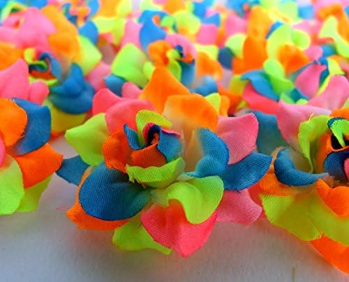 ICRAFY 100 Silk Light Rainbow Tone Roses Flower Head - 1.75" - Artificial Flowers Heads Fabric Floral Supplies Wholesale Lot for Wedding Flowers Accessories Make Bridal Hair Clips Headbands Dress