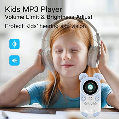 RUIZU Bluetooth MP3 Player for Kids, Cartoon Zoo Portable Music Player 16GB, Child MP3 Player with Speaker, FM Radio, Voice Recorder, Stopwatch, Pedometer, Support Micro SD Card up to 128GB 2 51HFKUo2LCL. AC