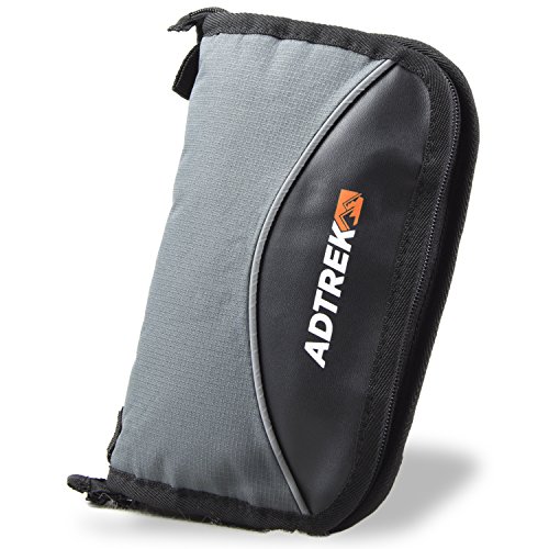 Preisvergleich Produktbild Adtrek - Reisebrieftasche mit Reißverschluss - Organizer für Pässe / Dokumente