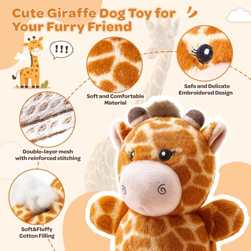 Juguete de Peluche para Cachorros Pequeños y Medianos Giraffe miniatura 3
