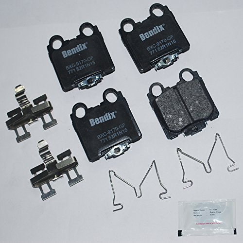 Image of Bendix Priority1 CFC771 Ceramic Rear Brake Pads for Lexus GS300 2005-1998, GS400 2000-1998, GS430 2005-2001, IS300 2005-2001, SC430 2010-2002